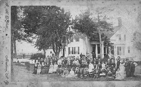 Hop Pickers Bouckville Original Site BW